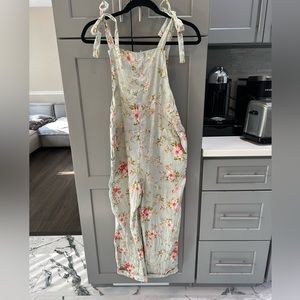 12th TRIBE | Floral Overalls, S